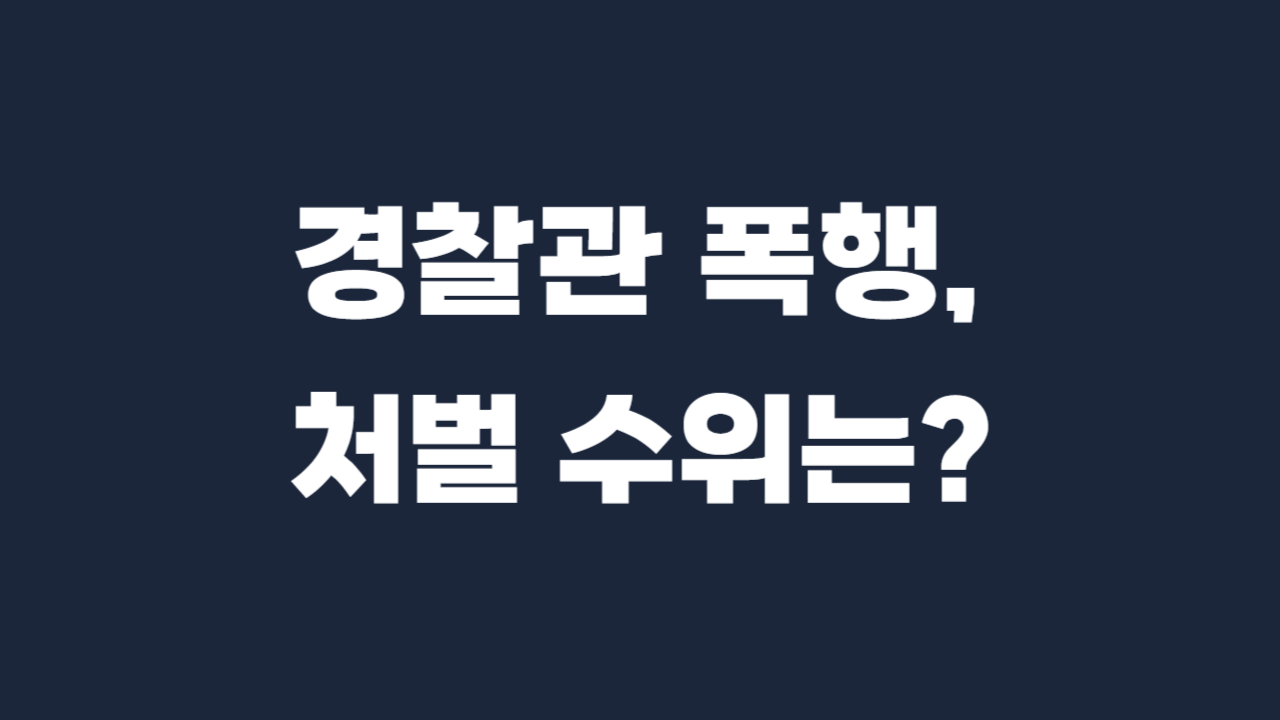 공무집행방해죄 처벌-001